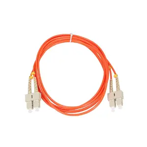 Fibre optic cable Extralink EX.3692 — FTTH OM2 SC‑SC, 1 m, full duplex, red