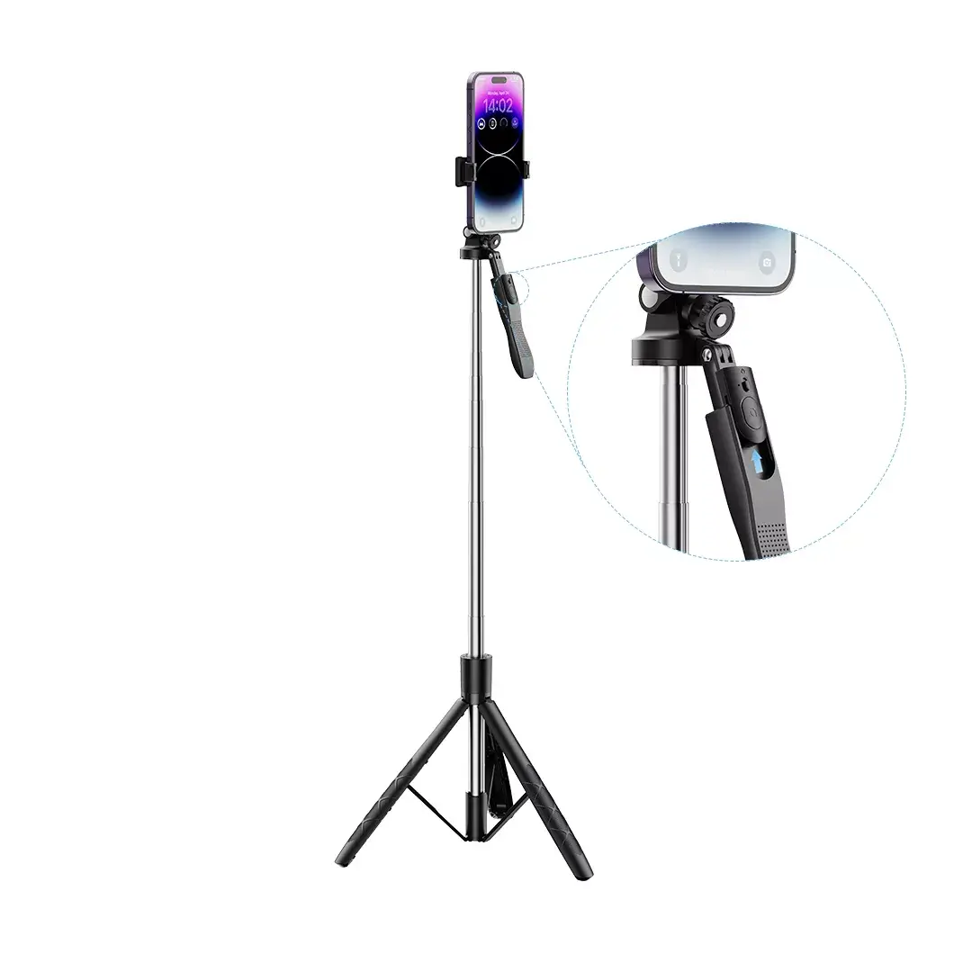 Selfie stick tripod XO SS15 — Bluetooth, 180 cm Photo 2