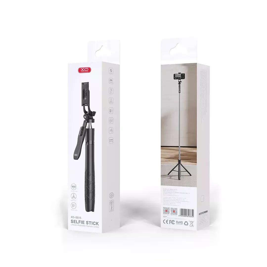 Selfie stick tripod XO SS15 — Bluetooth, 180 cm Photo 3