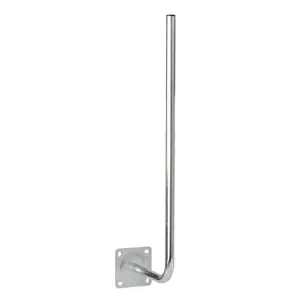 Extralink sienas stiprinājums L250x750 Fi 25mm leņķa kronšteins, nerūsējošais tērauds, cinkots, maksimālā slodze 12 kg