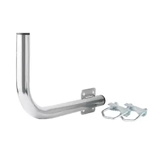 Extralink Left balcony handle B300 with u-bolts M8 steel galvanized