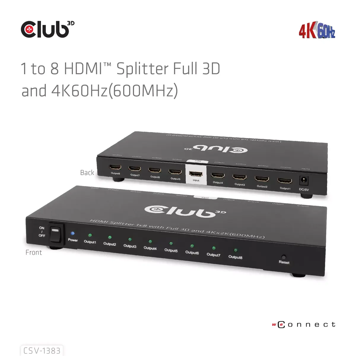 HDMI сплиттер CLUB3D 1 на 8 Photo 13