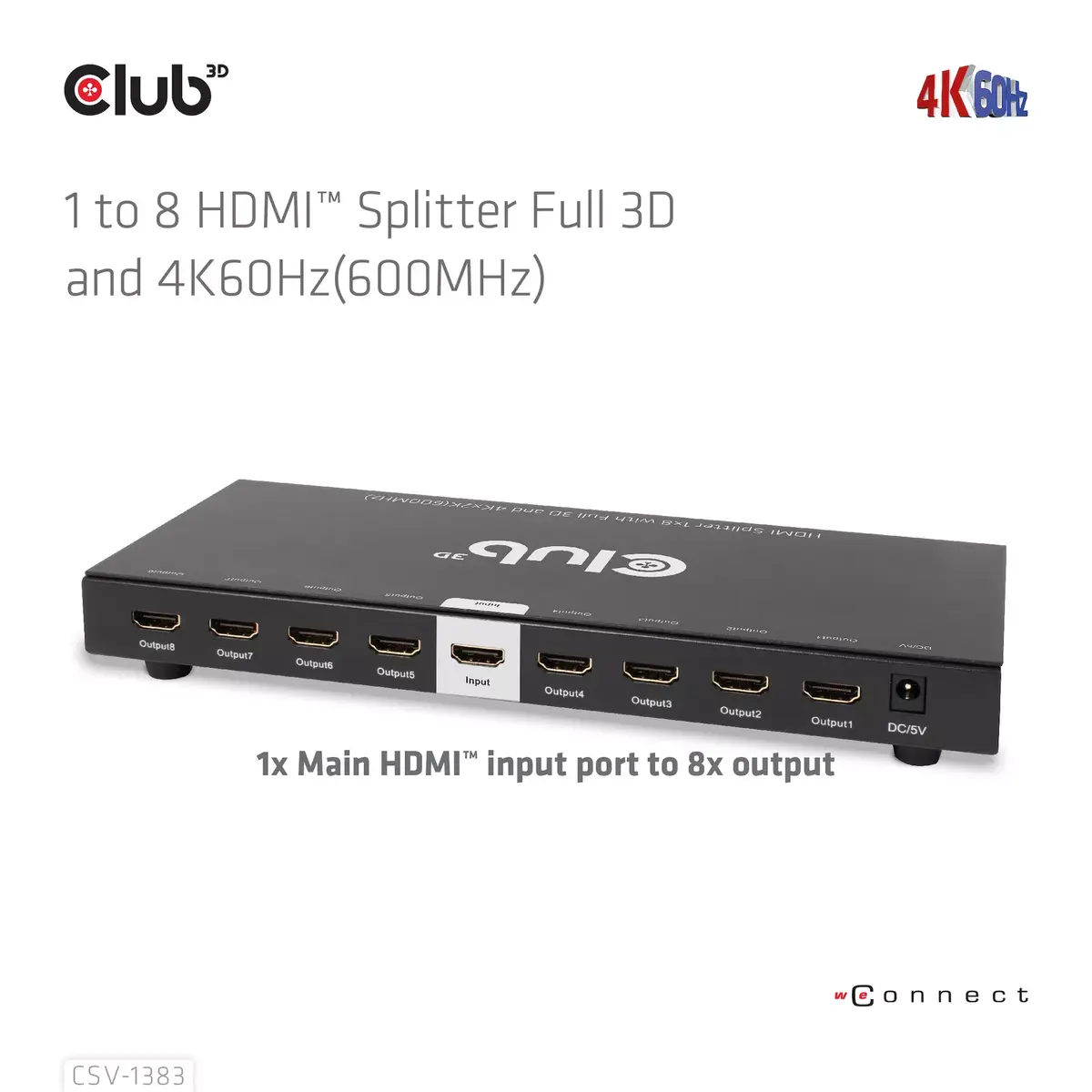 HDMI сплиттер CLUB3D 1 на 8 Photo 14