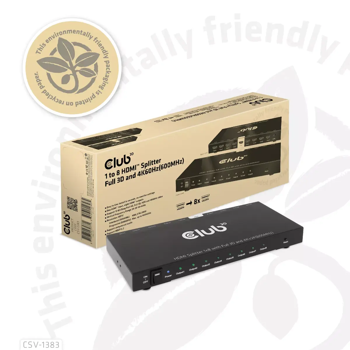HDMI сплиттер CLUB3D 1 на 8 Photo 16