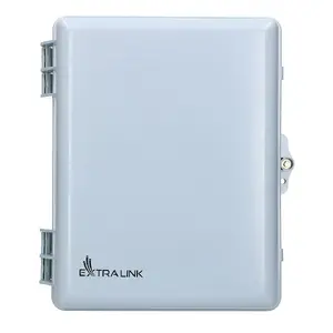 Fiber optic distribution box Extralink Flora 24 core Grey ABS