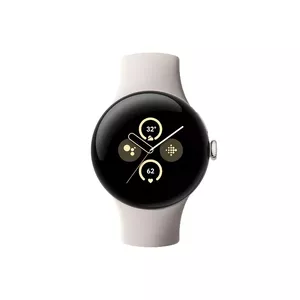 Google Pixel Watch 2 Смарт-часы 41 мм Серебристый AMOLED Сенсорный экран 4G Wi-Fi GPS Wear OS 32 ГБ