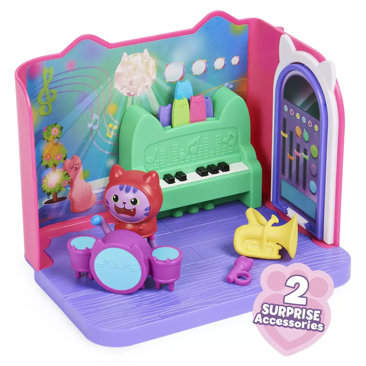 Action Figure Spinmaster Gabby's Dollhouse Groovy Music Room Photo 3
