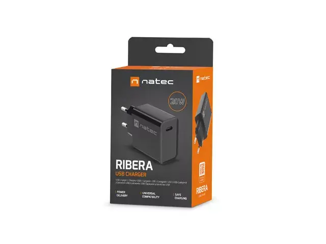 NATEC Ribera AC fast charger 12V USB-C PD 20W Photo 8