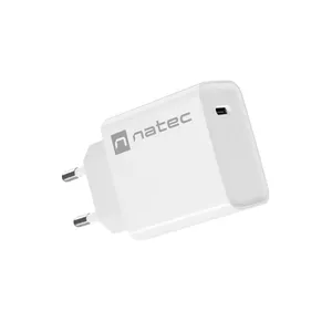 Indoor USB-C Fast Charger NATEC RIBERA 12V 20W Quick Charge 3.0 White