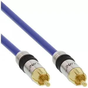 Audio cable Intos 7 m RCA to RCA, male–male, gold-plated contacts, blue