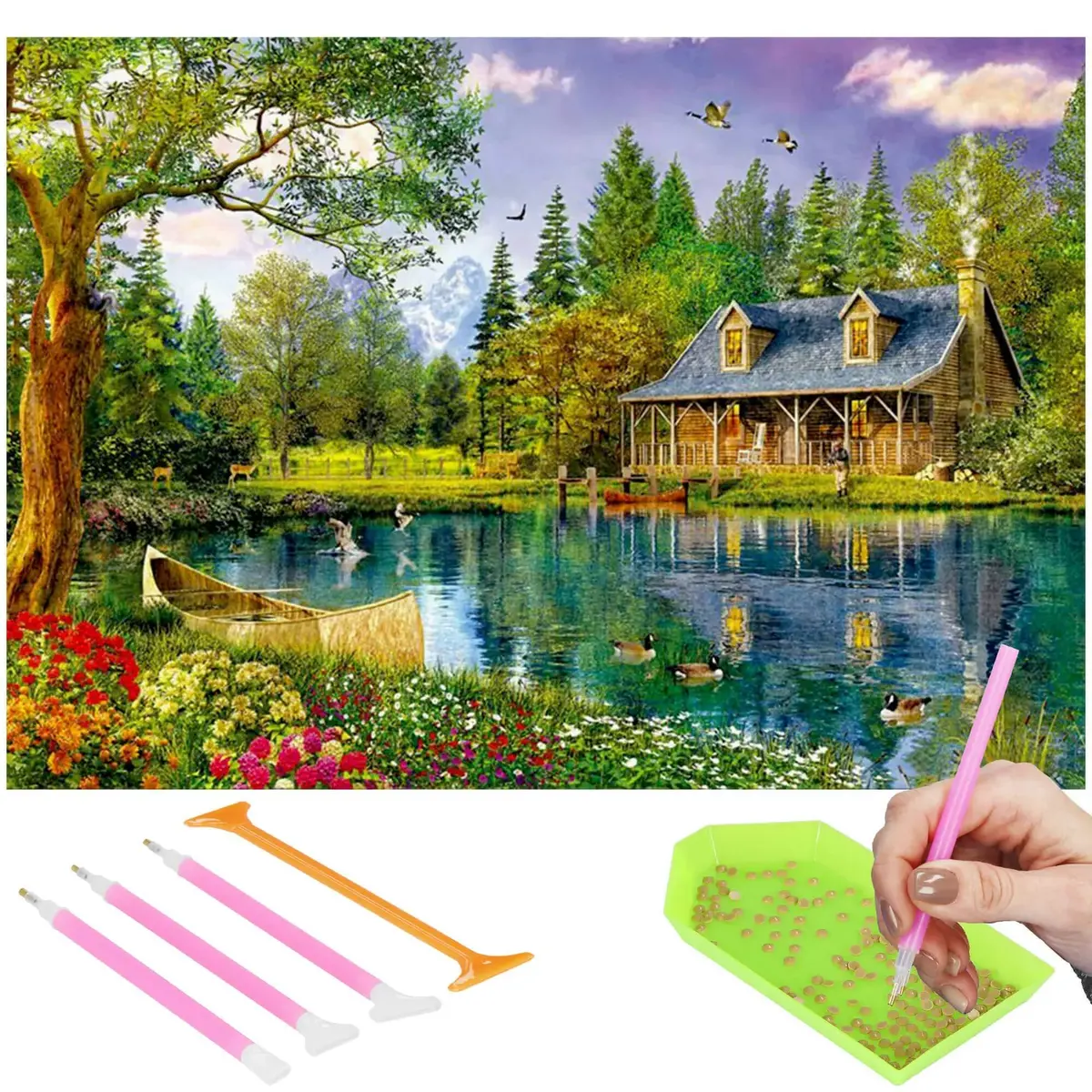 Diamond painting kit Springos DP0034 Photo 3