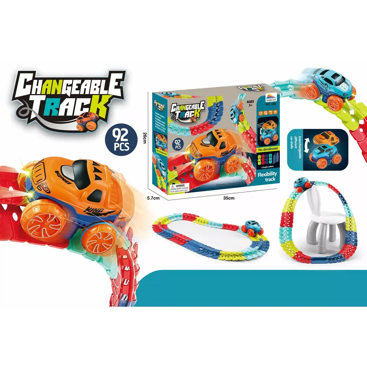 Springos RT0002 Flexible Race Track Set Photo 10