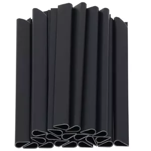 Fastening clips Springos FN0006, 19 cm, graphite — mounting clips for garden and home