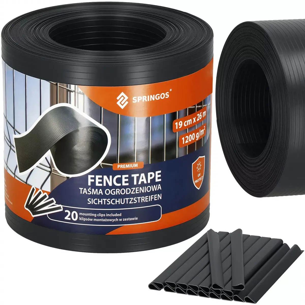 Fence tape Springos FN0005 19x35 cm/m Photo 4