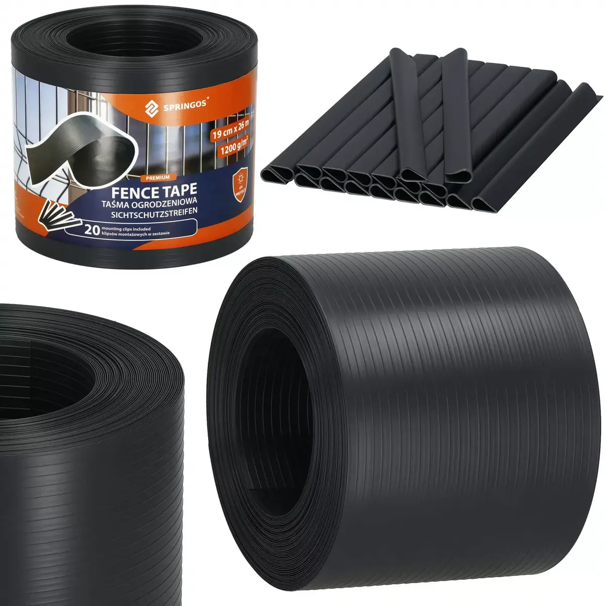 Fence tape Springos FN0005 19x35 cm/m Photo 6