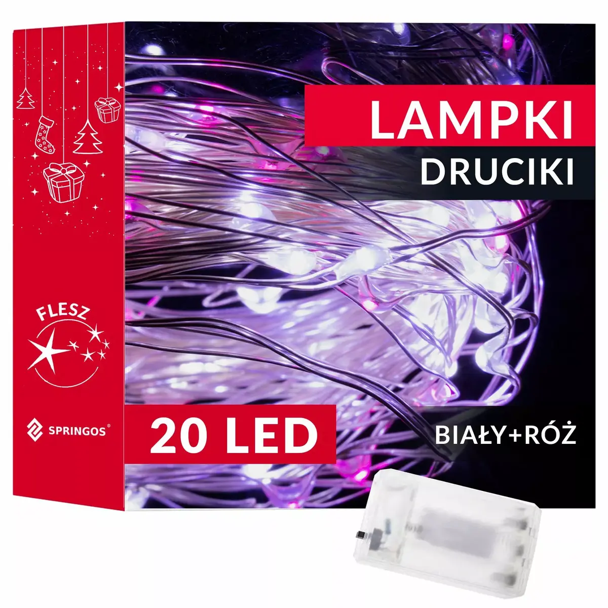 LED bateriju lampa Springos CL0013 — 20 LED Photo 7