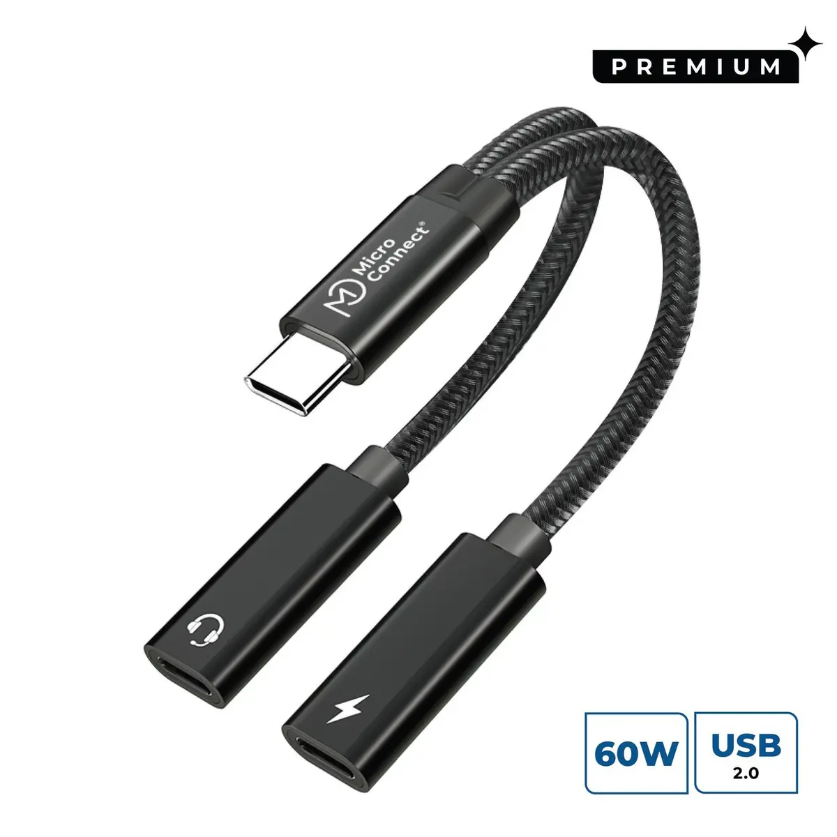 MicroConnect MC-USBC-CFCF USB kabelis USB-C uz