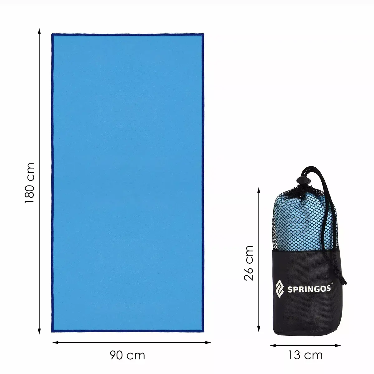 Travel towel Springos Quick-Dry CS0040 Photo 5