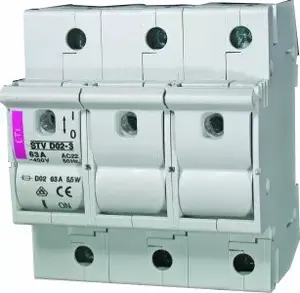Circuit fuse switch Eti-Polam STV D02 3P 63A (model 002271004)
