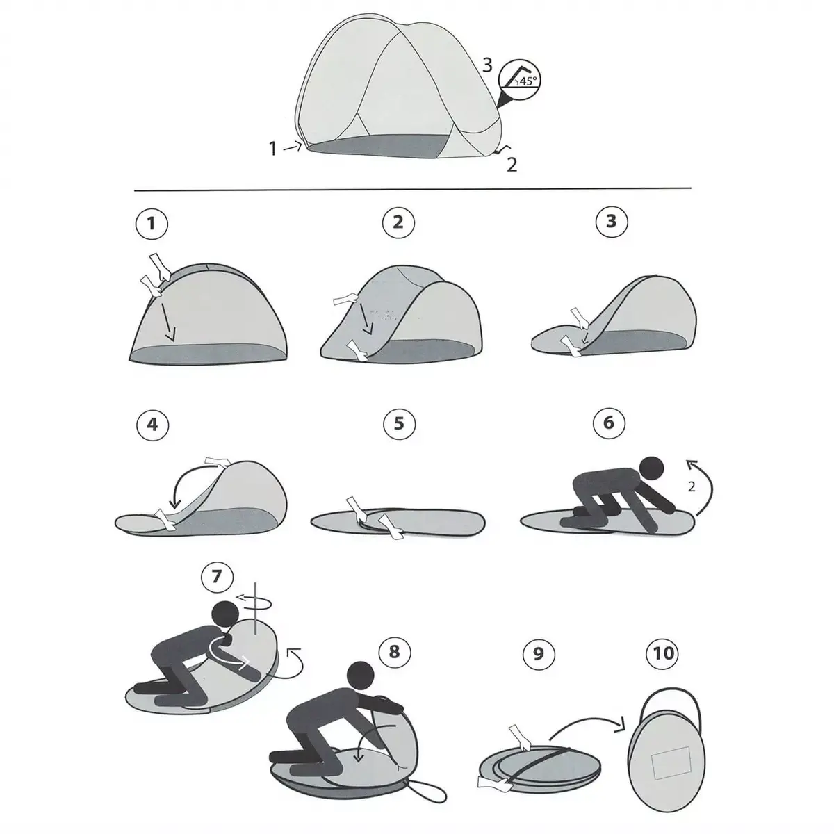 Beach tent Springos PT002 150×120 cm Photo 4
