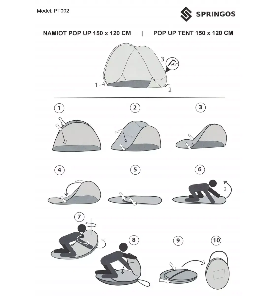 Beach tent Springos PT002 150×120 cm Photo 6