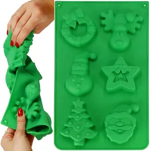 Silicone Christmas Cookie Mold Springos KI0124 — flexible non-stick baking cutter