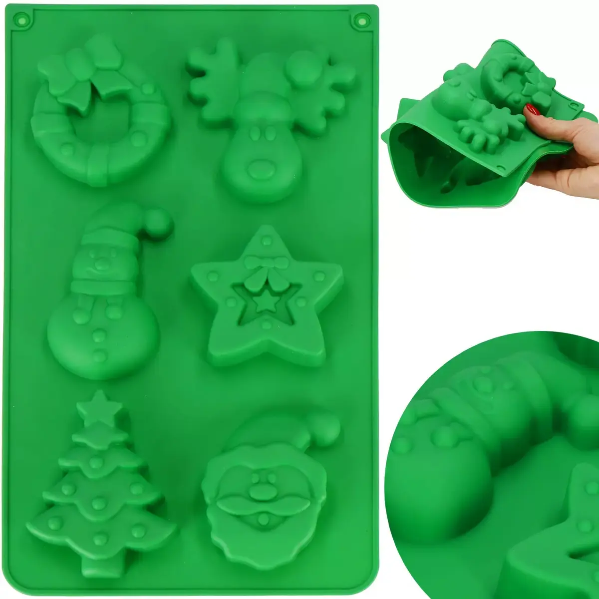 Silicone Christmas Cookie Mold Springos KI0124 Photo 10