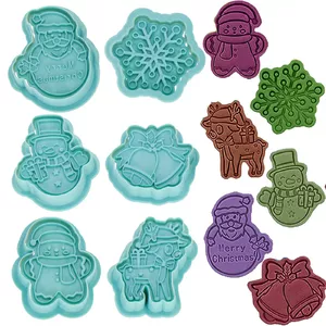 Cookie cutters Springos KI0122 set of 6 — metal cookie molds for baking