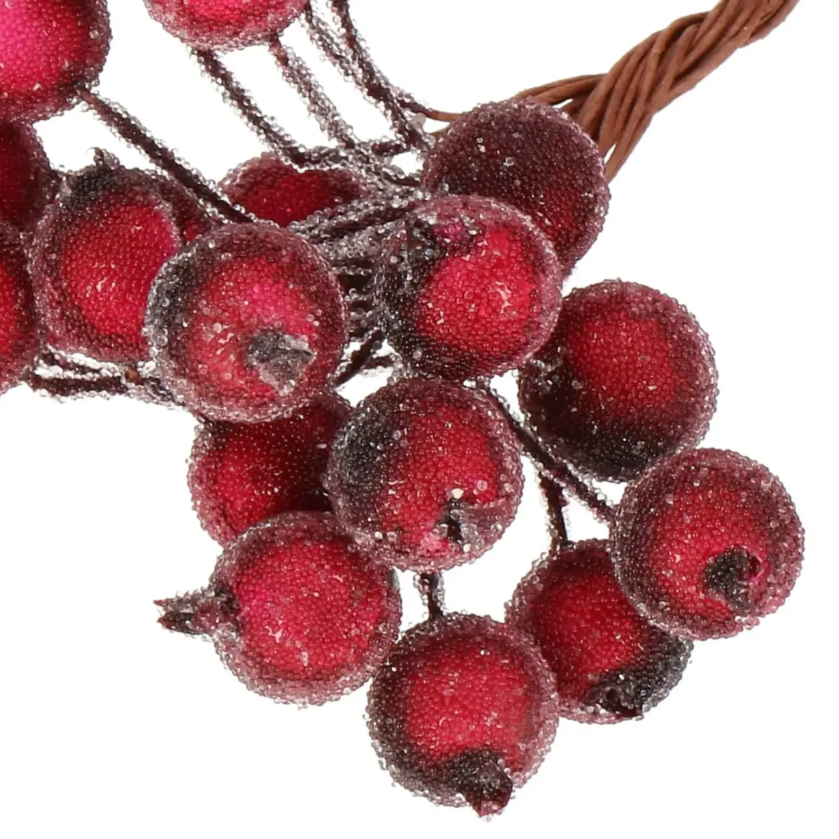 Artificial rank Frost Dark Red 12 mm 20 pcs Springos Photo 2