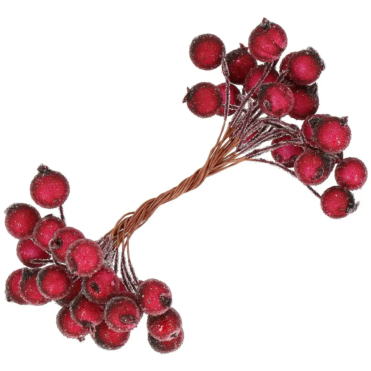 Artificial rank Frost Dark Red 12 mm 20 pcs Springos Photo 5