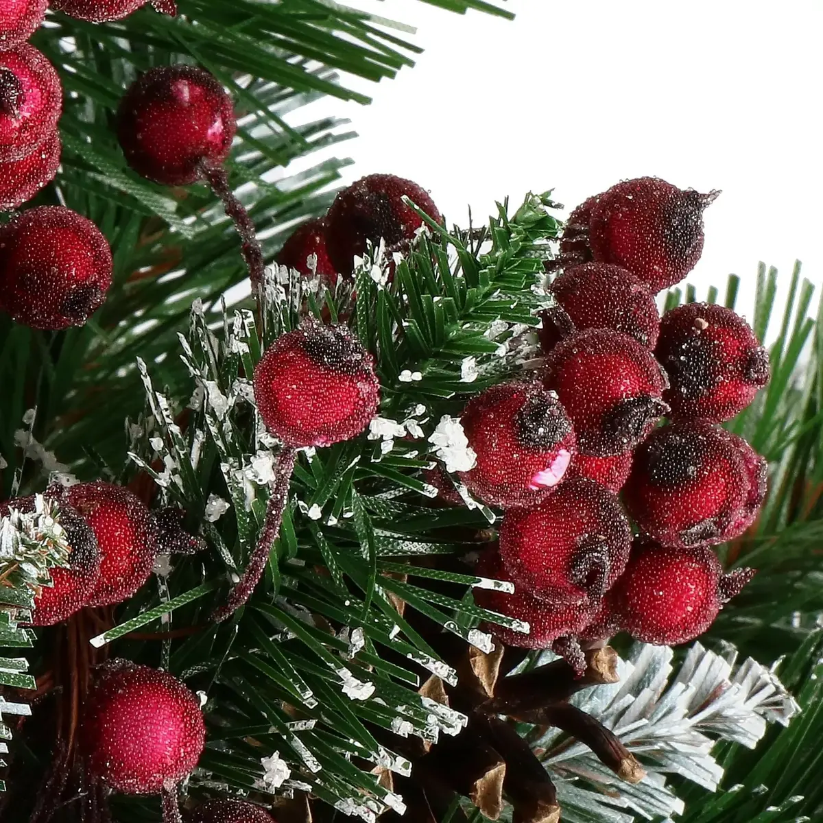 Artificial rank Frost Dark Red 12 mm 20 pcs Springos Photo 7