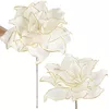 Springos CA1237 Artificial Flower Branch White-Gold Photo 4