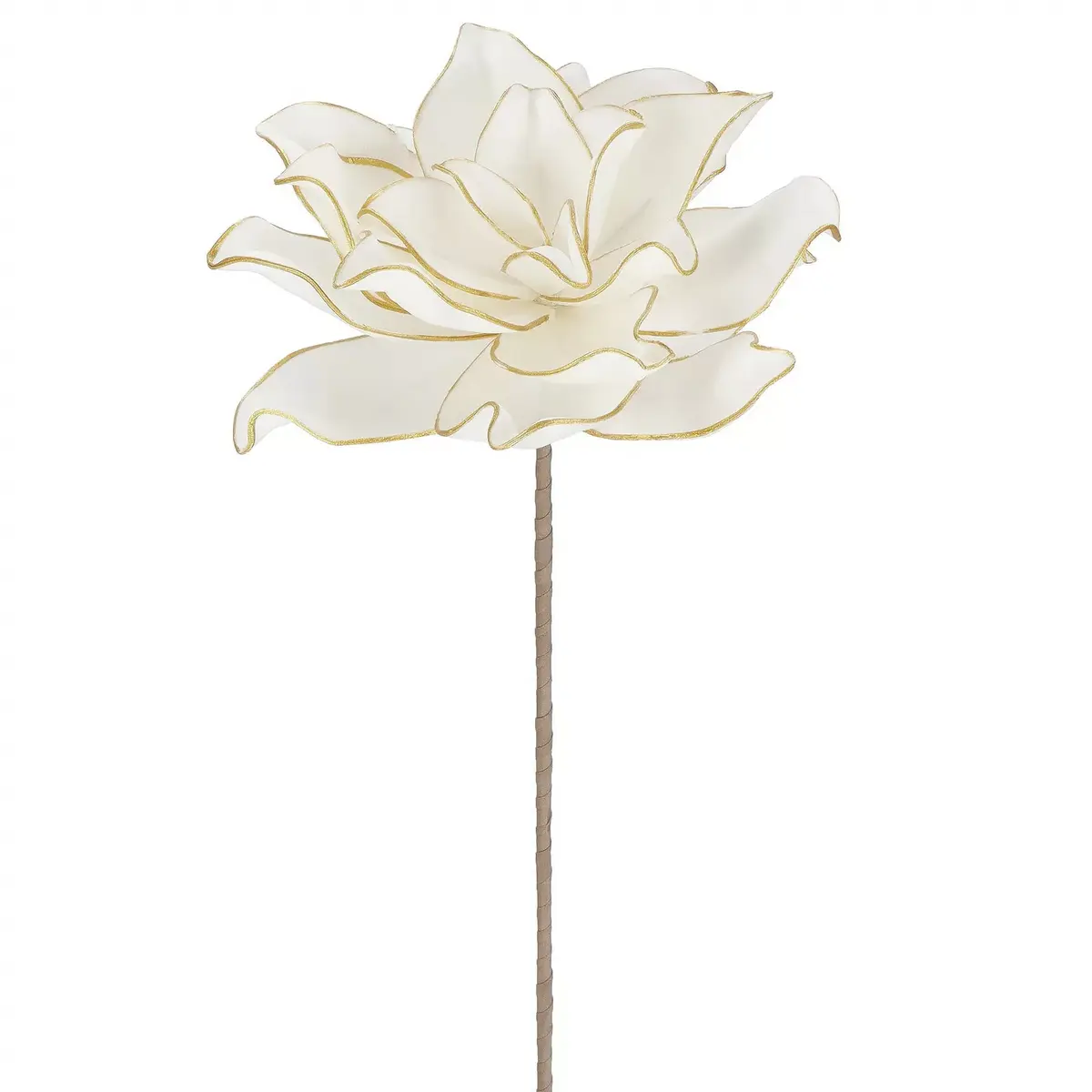 Springos CA1237 Artificial Flower Branch White-Gold Photo 7