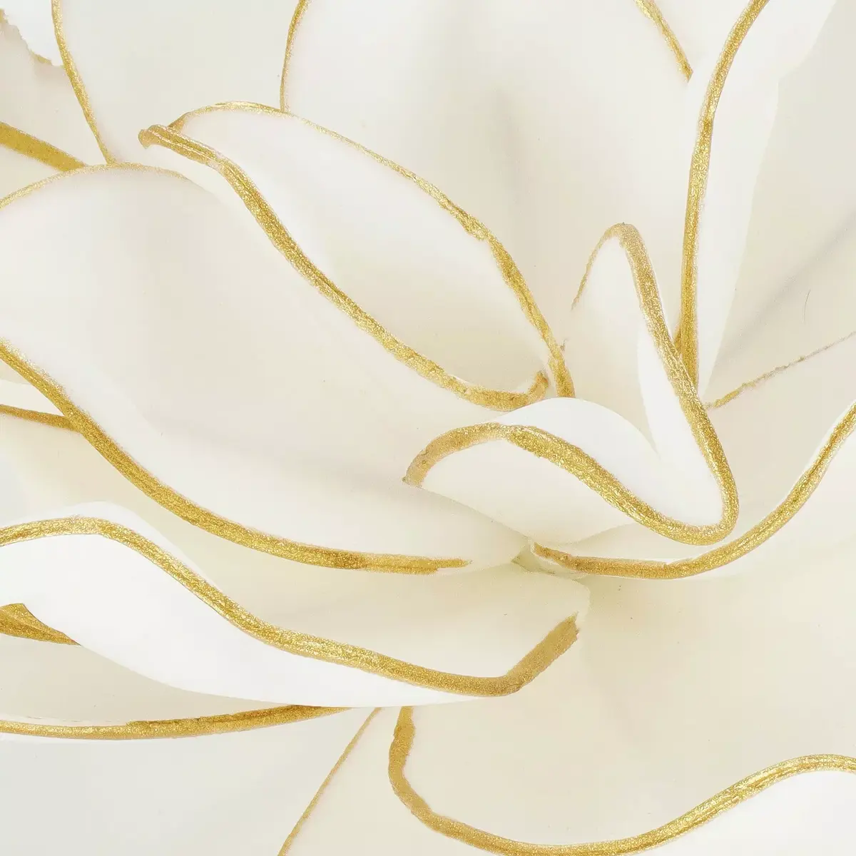 Springos CA1237 Artificial Flower Branch White-Gold Photo 9