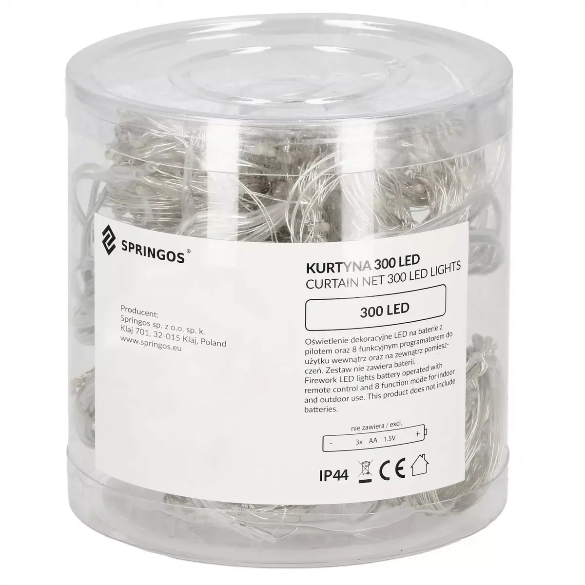 Gaismas aizkars Springos CL0184 — 300 LED Photo 10