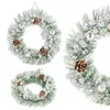 Springos CA1023 Christmas Wreath 22 cm Photo 3