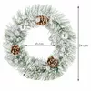 Springos CA1023 Christmas Wreath 22 cm Photo 5