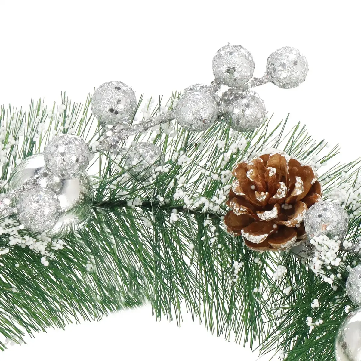Springos CA1023 Christmas Wreath 22 cm Photo 6