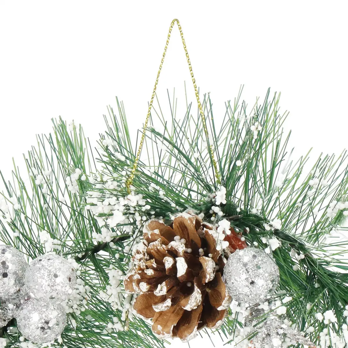 Springos CA1023 Christmas Wreath 22 cm Photo 8