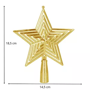 Springos CA1199 Christmas Tree Topper Star, 18.5 cm Decorative Accessory