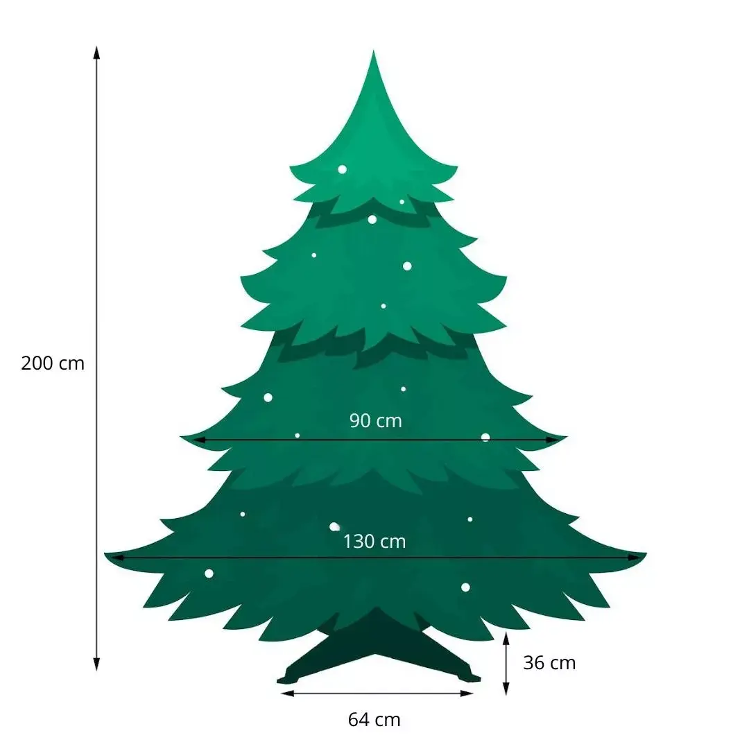 Springos CT0132 Artificial Christmas Tree 200 cm Photo 3