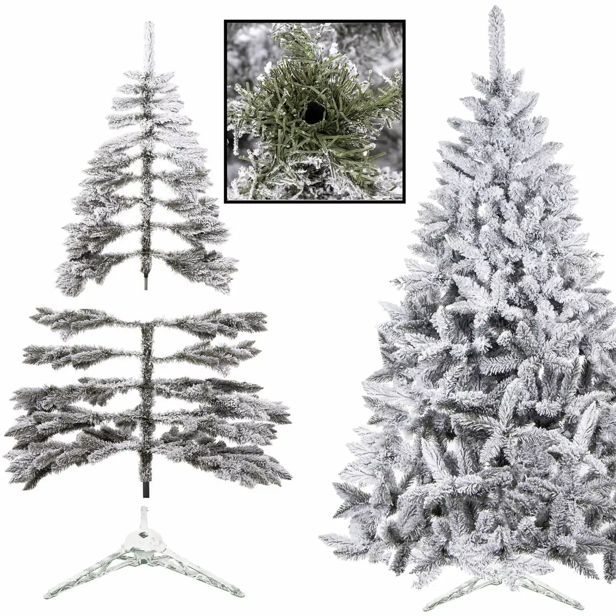 Springos CT0125 Artificial Caucasian Snow Fir Tree 220 cm Photo 6