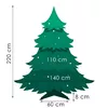 Springos CT0125 Artificial Caucasian Snow Fir Tree 220 cm Photo 10