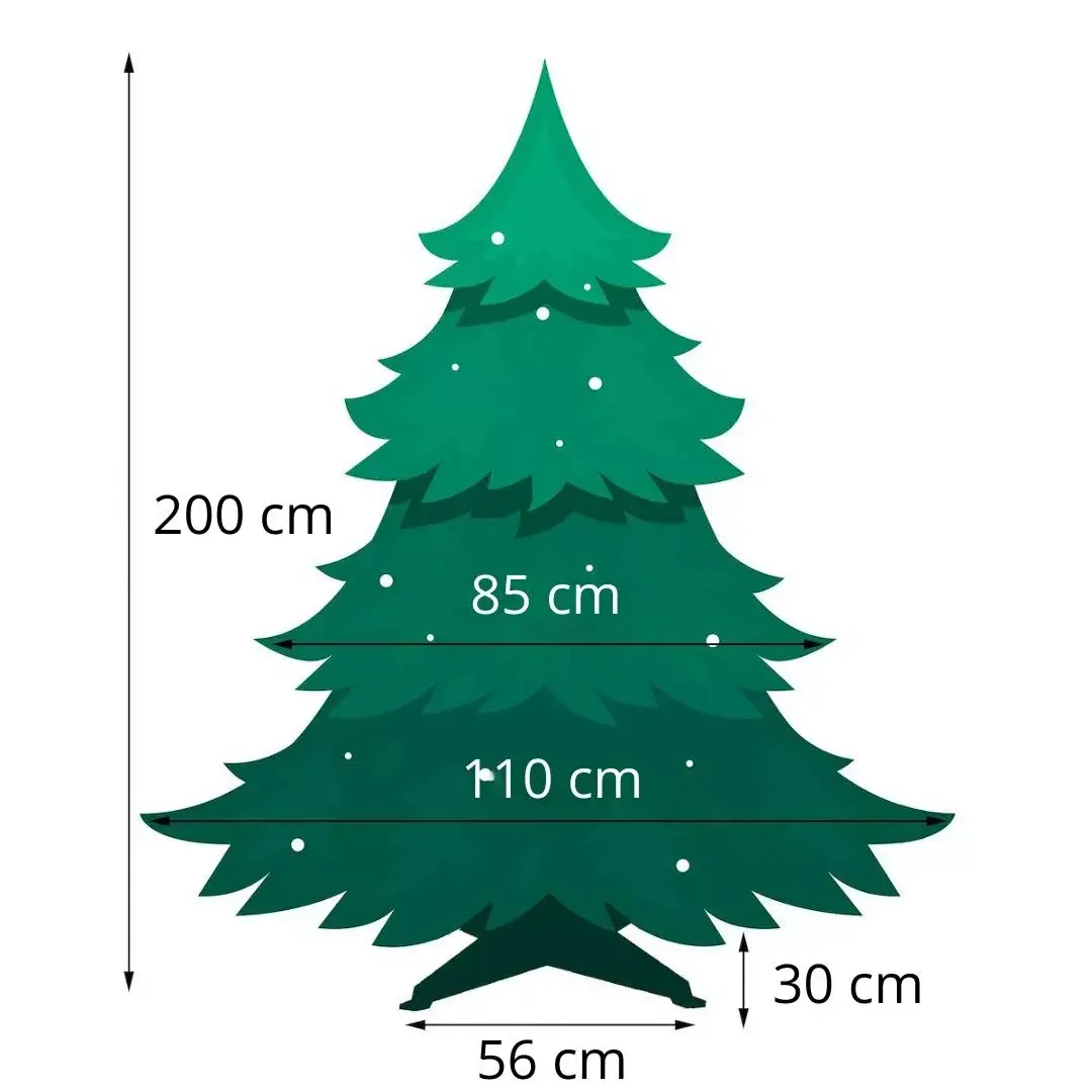 Artificial Christmas tree Springos CT0117 200 cm Photo 6