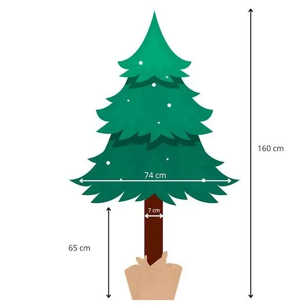 Springos CT0113 Artificial Christmas Tree 160 cm Photo 6