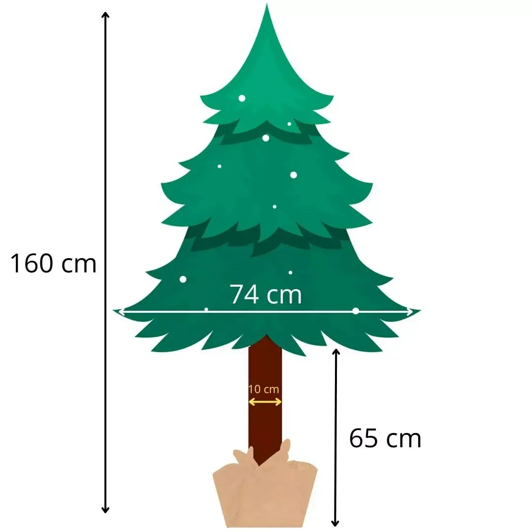 Springos CT0110 Artificial Diamond Christmas Tree 160 cm Photo 3