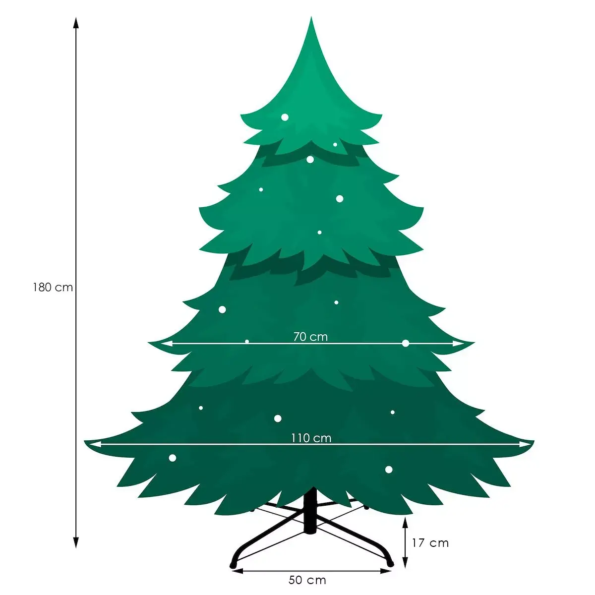 Springos CT0089 Artificial Christmas Tree 180 cm Photo 8