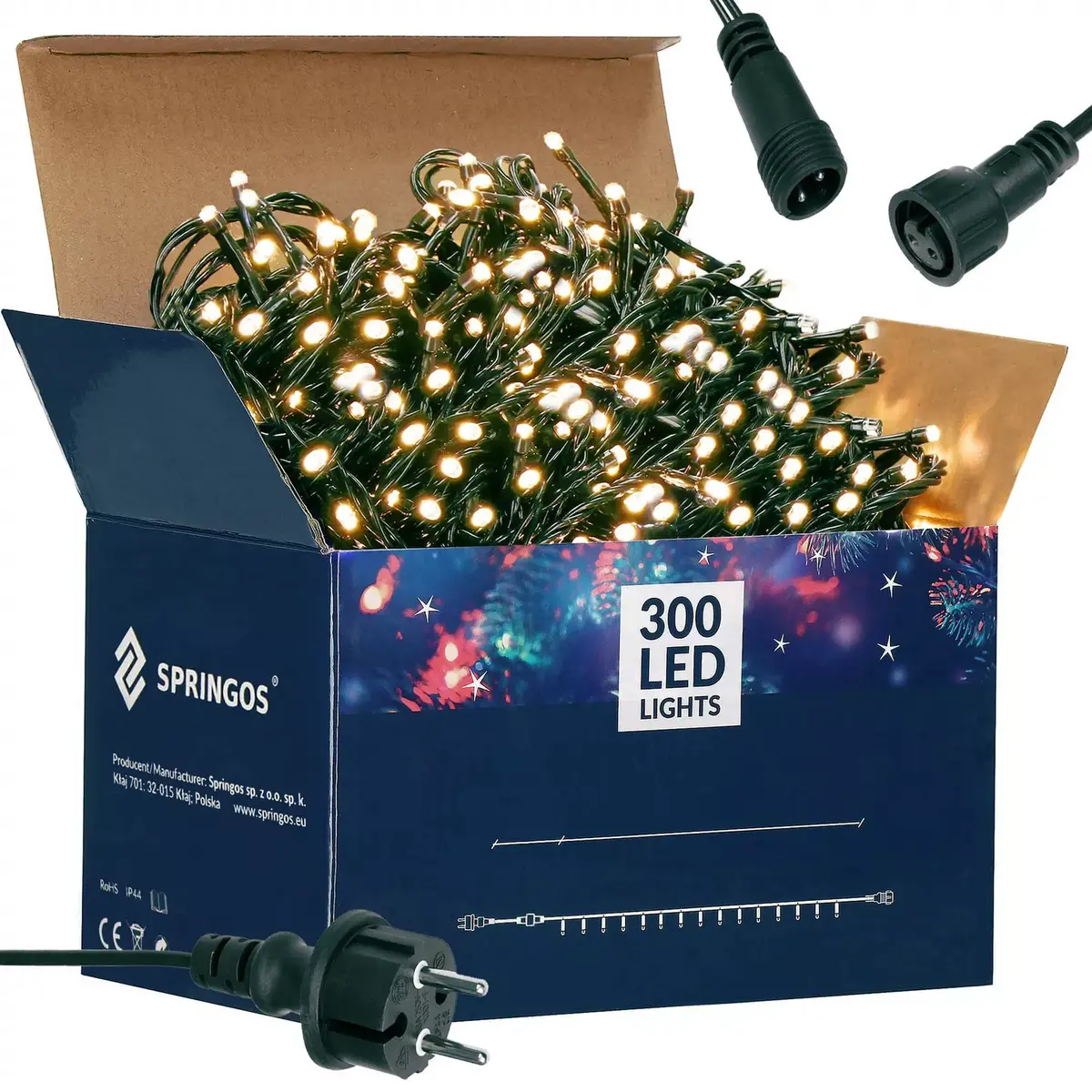 Springos CL0324 — гирлянда 300 LED Photo 3