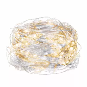 LED virtenes Springos CL0024 — 100 LED, darbina ar baterijām, dekoratīvā apgaismojuma risinājums