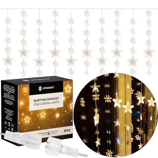 Gaismas virtene Springos CL4004, 180 LED